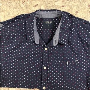 Guess Men’s Button Up Shirt short sleeve